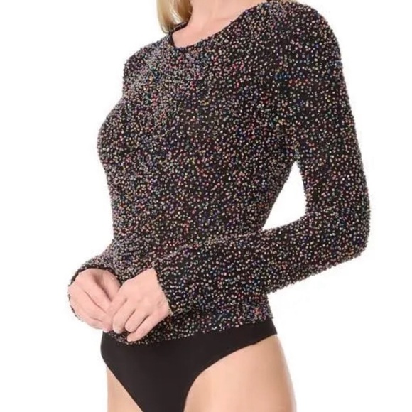 cushnie et Ochs beaded bodysuit size L - Picture 1 of 4